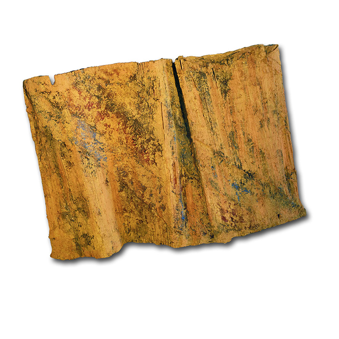 A Carmine to circulate the blood happily
Lime mortar, pigments on curved and shaped panel
cm 185 x 185 x 5
2008